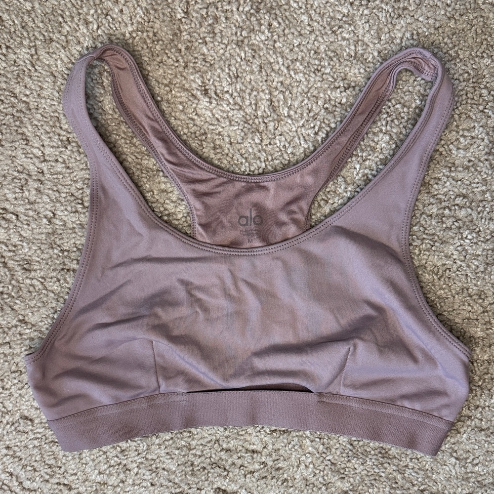 ALO Yoga Mauve/Pink Racerback Sports Bra